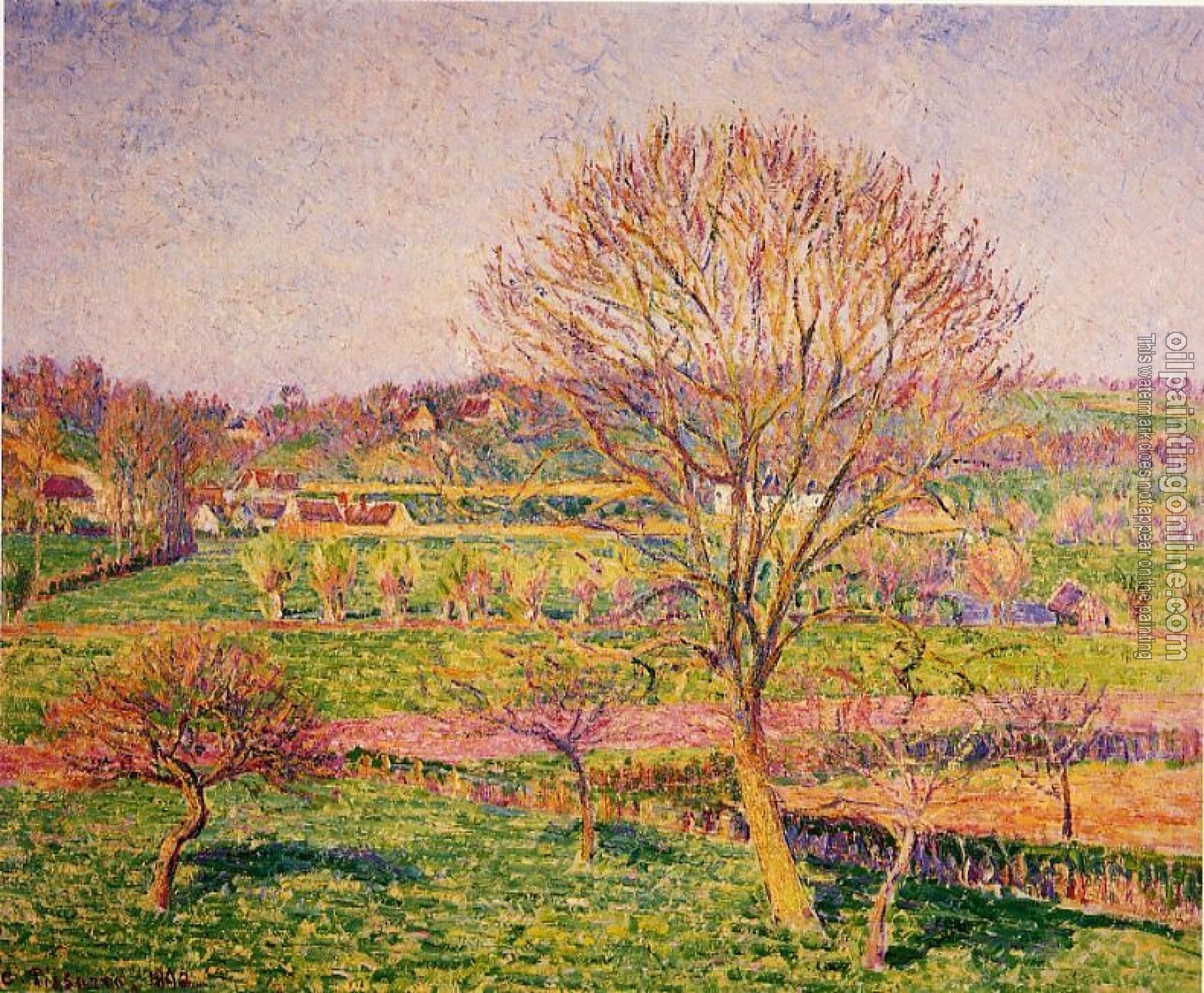 Pissarro, Camille - Big Walnut Tree at Eragny